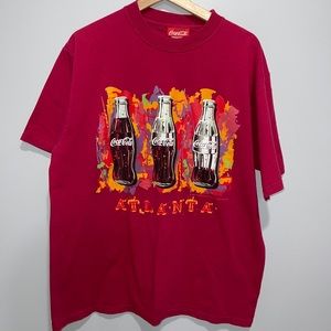 Vintage 1990s Coke Coca Cola Atlanta T-shirt Size Large made in USA 1998